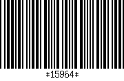 A barcode has the number 15964 displayed below it.