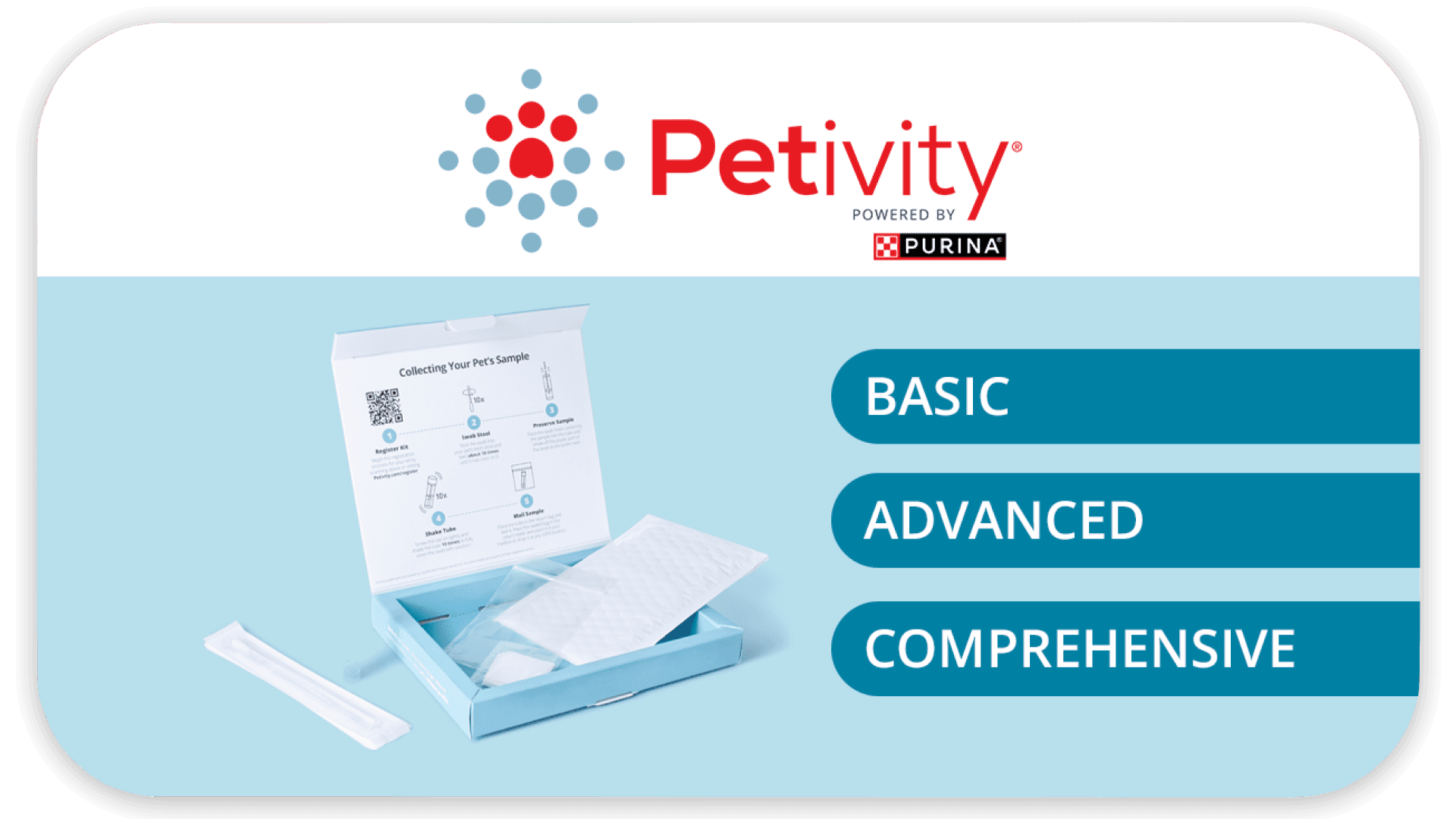 Petivity logo featuring a red paw print surrounded by blue dots.