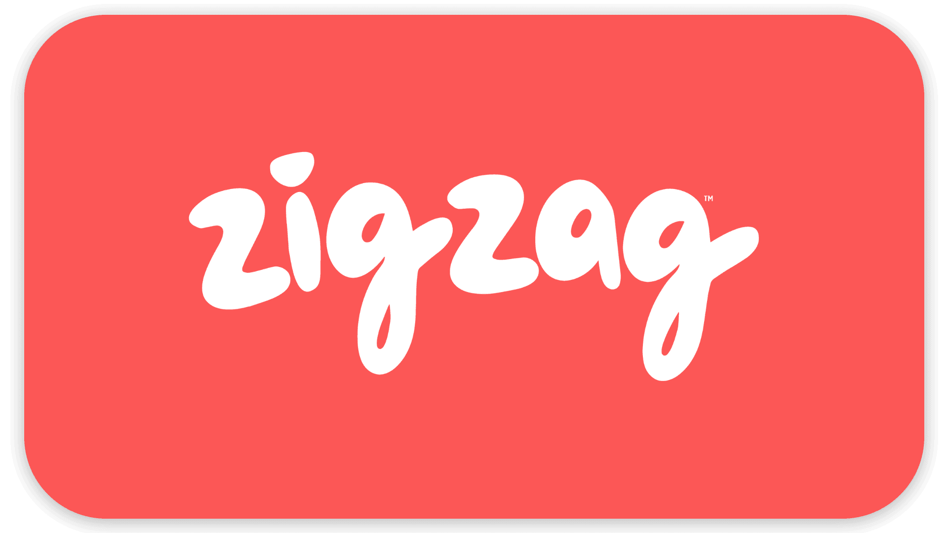 A red rectangular logo features the word "zigzag" in white rounded lowercase letters.